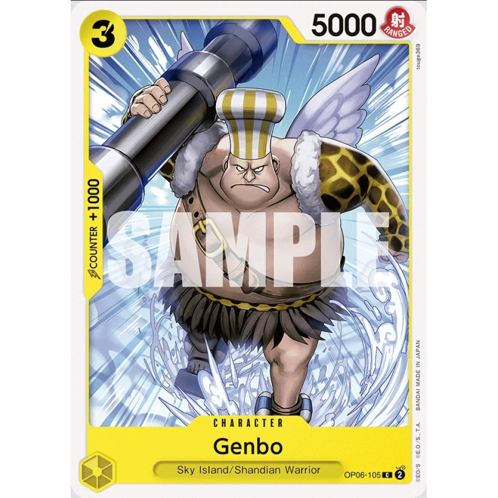 Genbo, OP06-105, Common, One Piece, Wings of the Captain