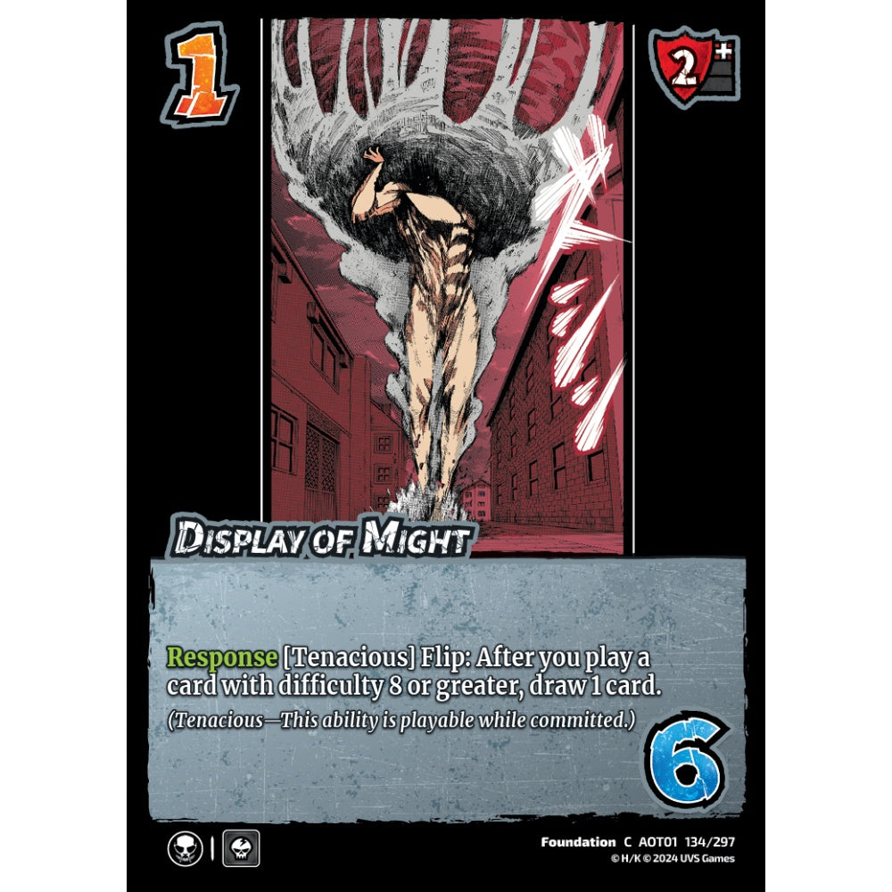 Display of Might, 134/297, C, UniVersus, Attack on Titan: Battle for Humanity