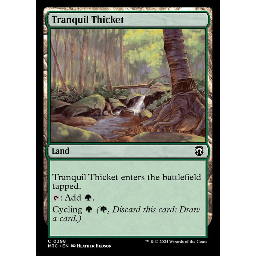 Tranquil Thicket, 398, common, Magic: The Gathering, Modern Horizons 3