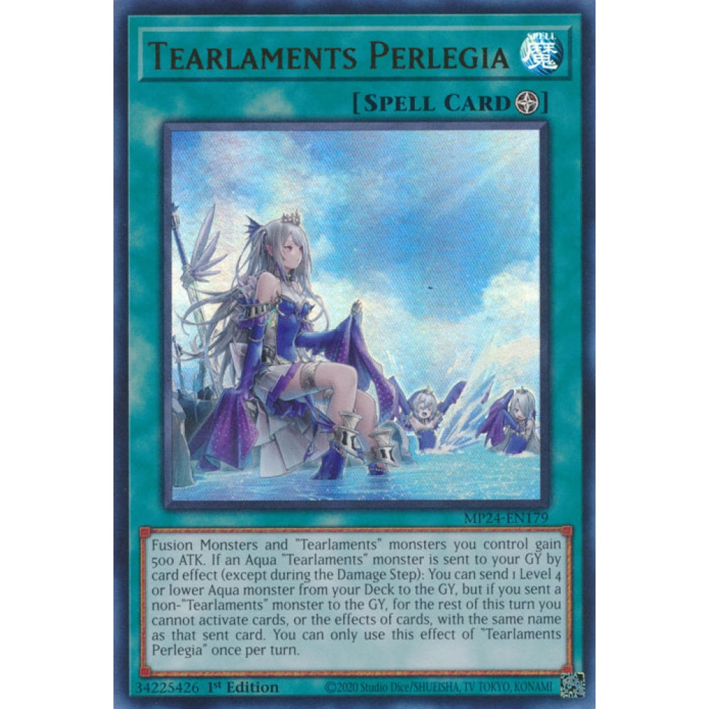 Tearlaments Perlegia MP24-EN179 Ultra Ultra Rare Yu-Gi-Oh 25th Anniversary Tin: Dueling Mirrors in Art
