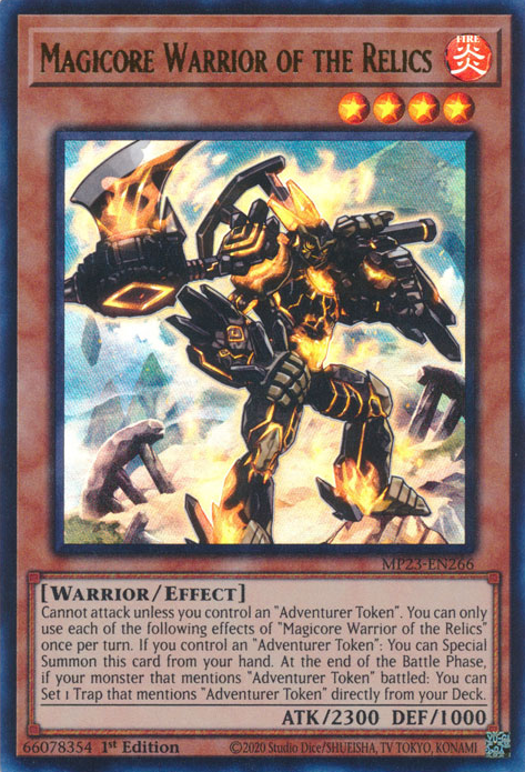 Magicore Warrior of the Relics MP23-EN266 Ultra Ultra Rare Yu-Gi-Oh 25th Anniversary Tin: Dueling Heroes Mega Pack in Art