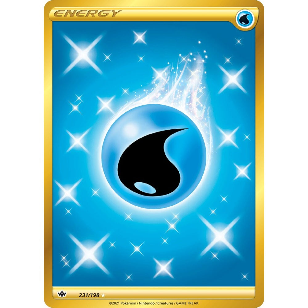 Water Energy Rare Secret 231/198 Pokemon Card Game Chilling Reign
