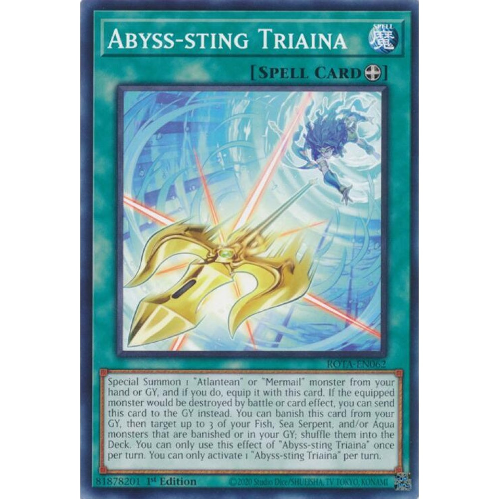 Abyss-sting Triaina ROTA-EN062 Common Yu-Gi-Oh Rage of the Abyss