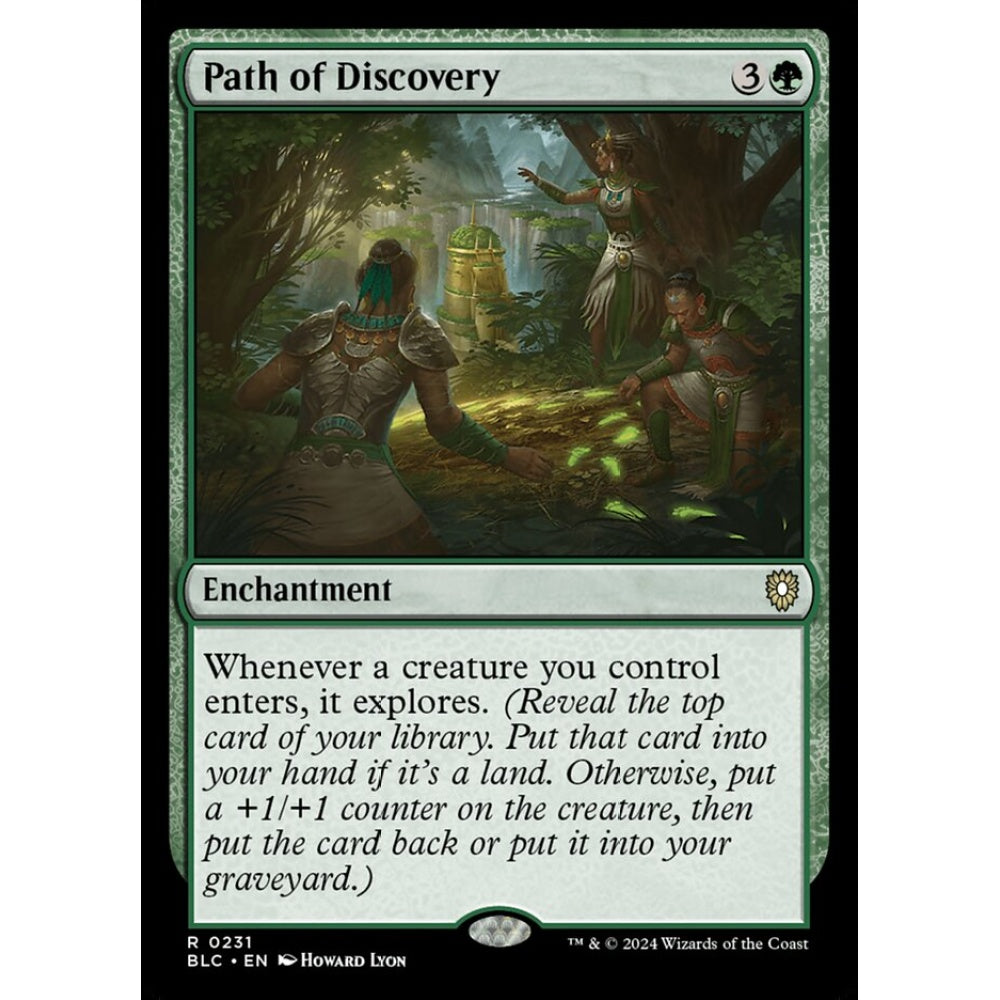 Path of Discovery, 231, rare, Magic: The Gathering, Bloomburrow