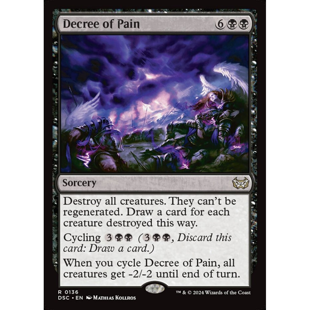 Decree of Pain, 136, rare, Magic: The Gathering, Duskmourn: House of Horror