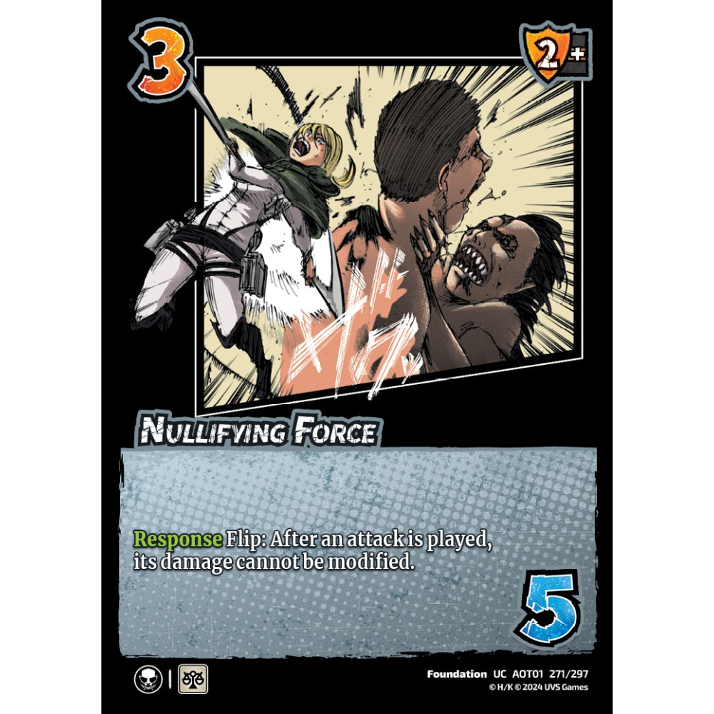 Nullifying Force, 271/297, UC, UniVersus, Attack on Titan: Battle for Humanity