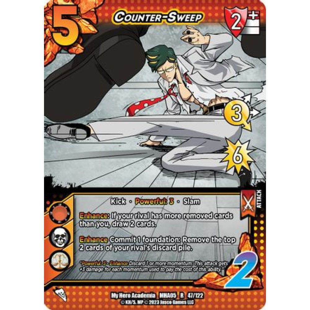 Counter-Sweep, 47/122, R, UniVersus, MHA05 Undaunted Raid