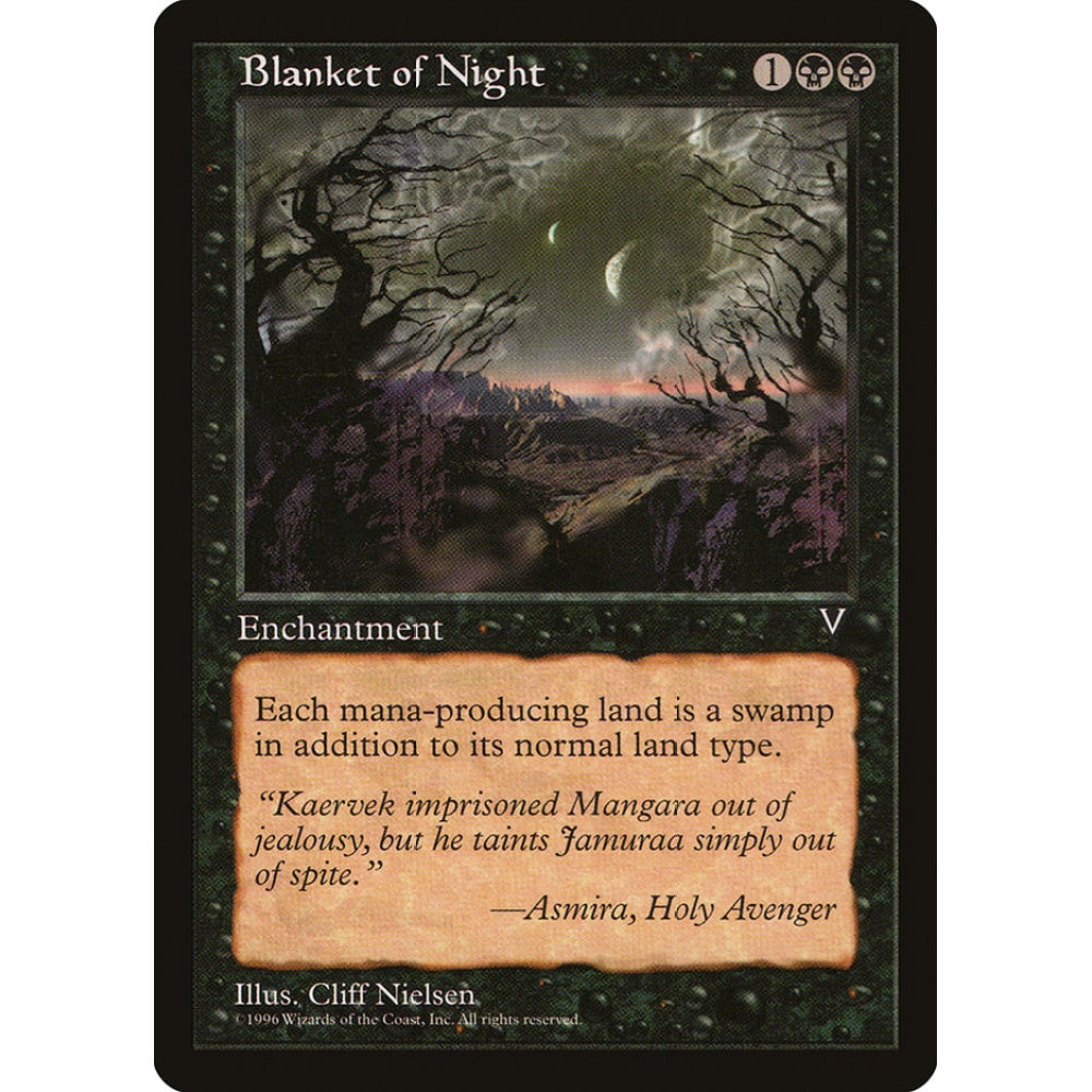 Blanket of Night uncommon 52 Magic the Gathering Visions