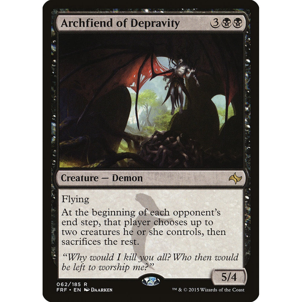Archfiend of Depravity rare 62 Magic the Gathering Fate Reforged