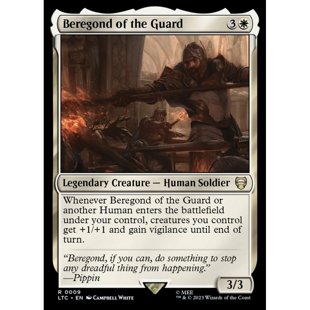 Beregond of the Guard, rare, 9, Magic the Gathering, Tales of Middle-earth Commander