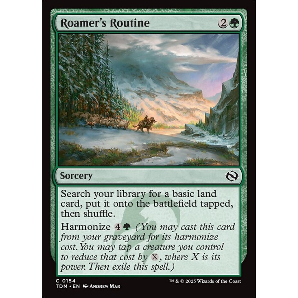 Roamer's Routine common 154 Magic the Gathering Tarkir: Dragonstorm