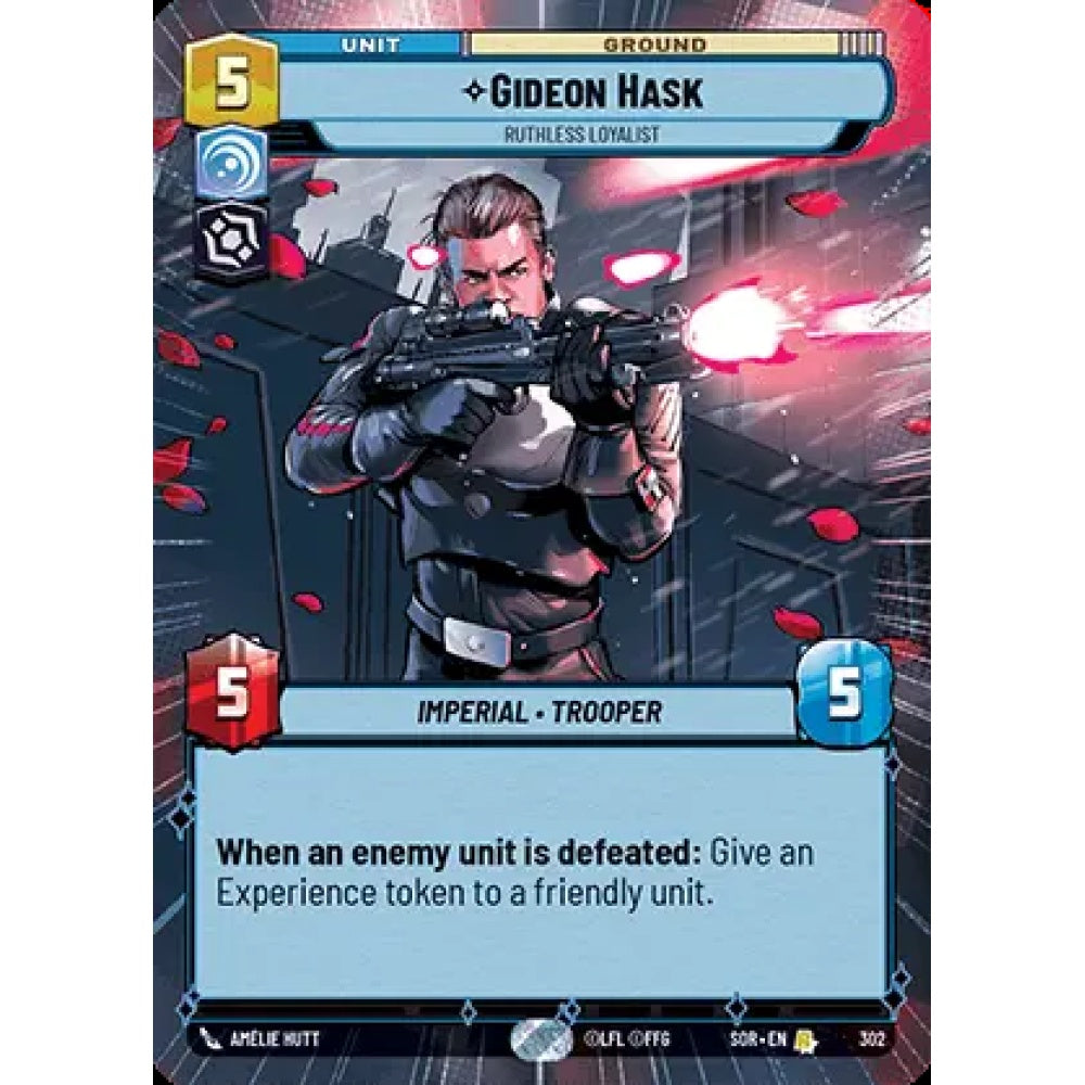 Gideon Hask, 302, R, Star Wars Unlimited, Sparks Of Rebellion