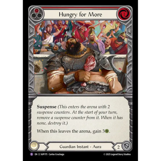 Hungry for More SUP175 Super-Rare Flesh & Blood Trading Card Game Super Slam in Regular Art