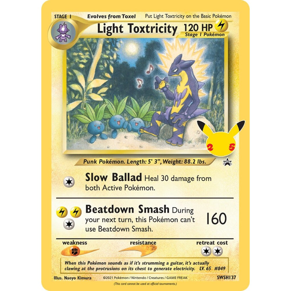 Light Toxtricity Promo SWSH137 Pokemon Card Game Sword & Shield Promos