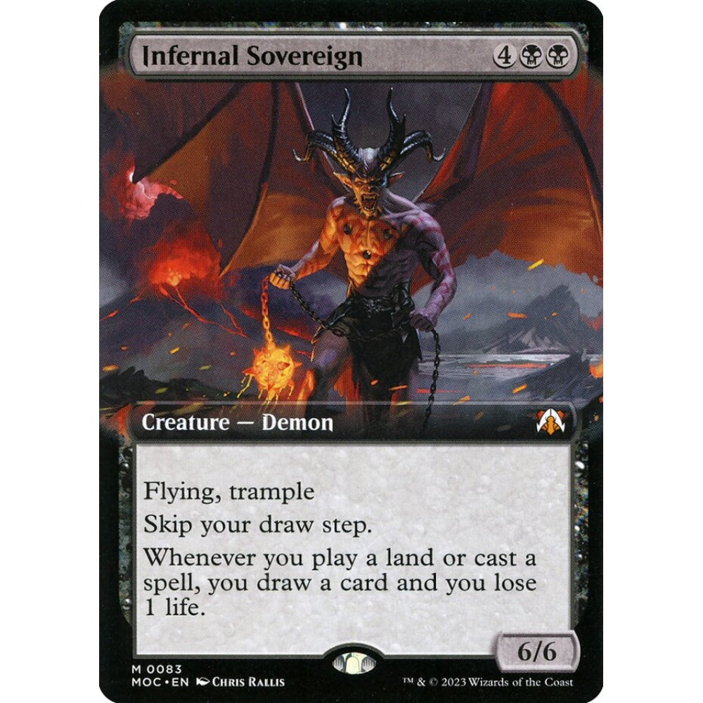 Infernal Sovereign mythic 83 Magic the Gathering March of the Machine Commander