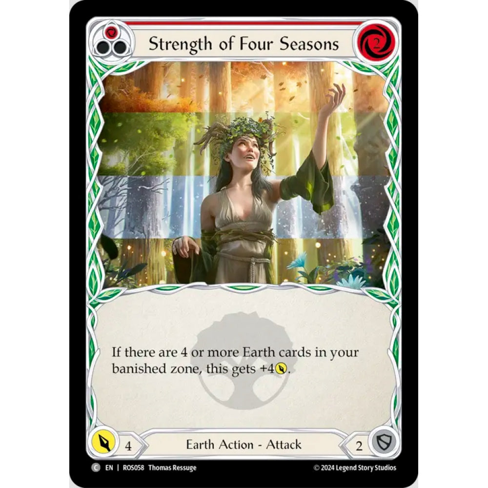 Strength of Four Seasons, Red), Common, Flesh and Blood, Rosetta