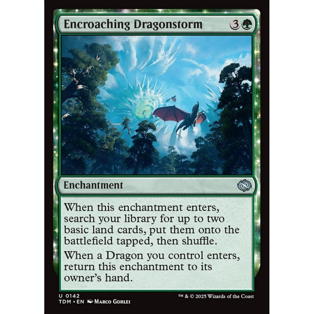 Encroaching Dragonstorm uncommon 142 Magic the Gathering Tarkir: Dragonstorm