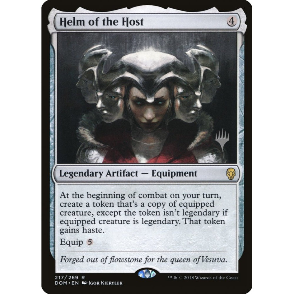 Helm of the Host rare 217p Magic the Gathering Dominaria Promos