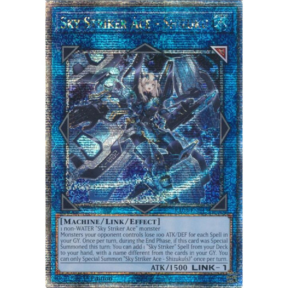 Sky Striker Ace - Shizuku (Quarter Century Secret Rare) RA03-EN043 QCR Yu-Gi-Oh Quarter Century Bonanza