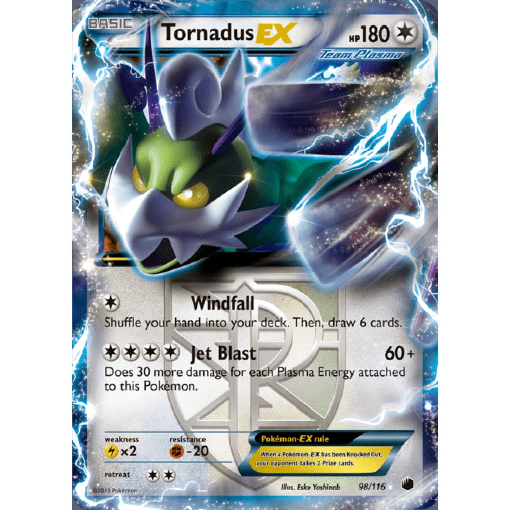 Tornadus-EX Double Rare 98/116 Pokemon Card Game Plasma Freeze