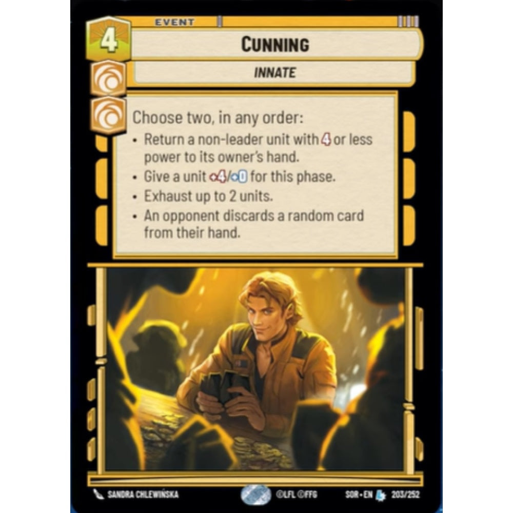 Cunning, 203, L, Star Wars Unlimited, Sparks Of Rebellion