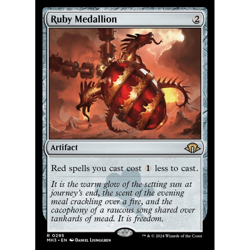 Ruby Medallion, 295, rare, Magic: The Gathering, Modern Horizons 3
