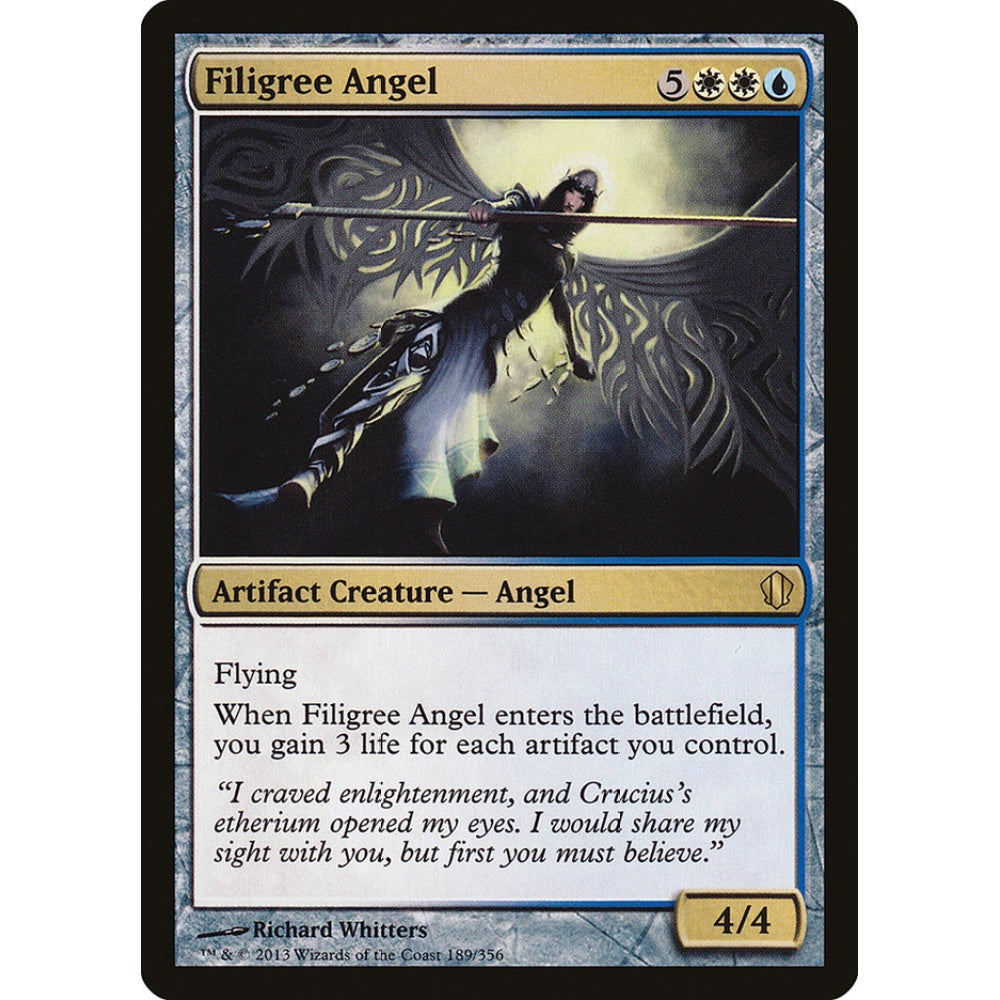 Filigree Angel rare 189 Magic the Gathering Commander 2013