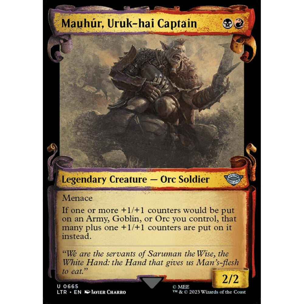 Mauhúr, Uruk-hai Captain, uncommon, 665, Magic the Gathering, The Lord of the Rings: Tales of Middle-earth