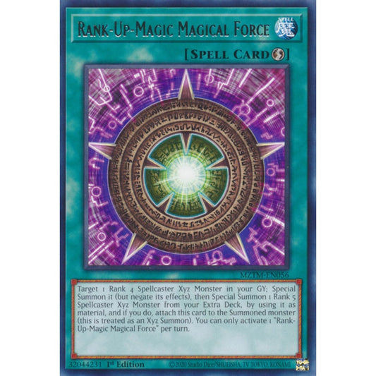 Rank-Up-Magic Magical Force MZTM-EN056 Rare Rare Yu-Gi-Oh Maze of the Master in Art