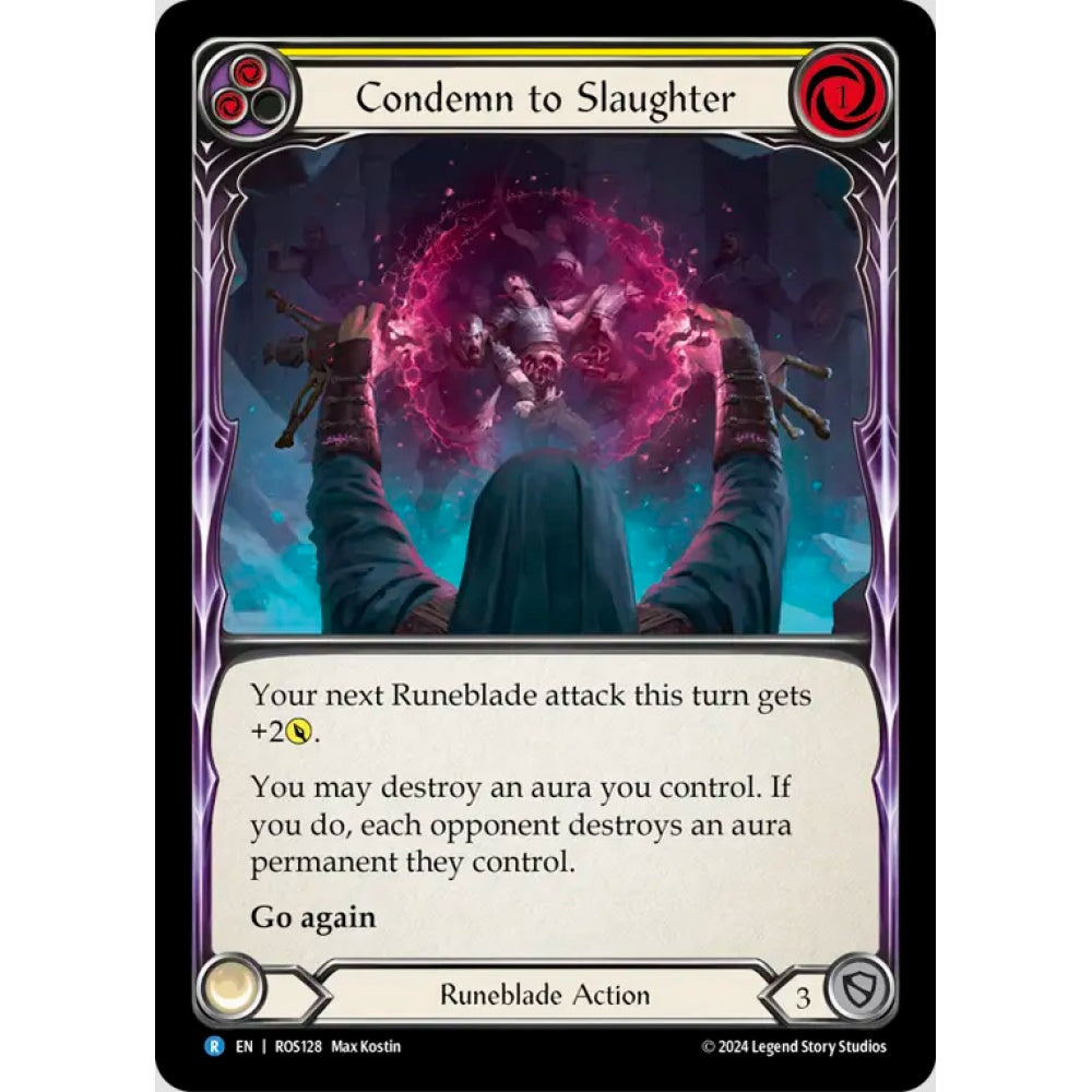 Condemn to Slaughter, Yellow), Rare, Flesh and Blood, Rosetta