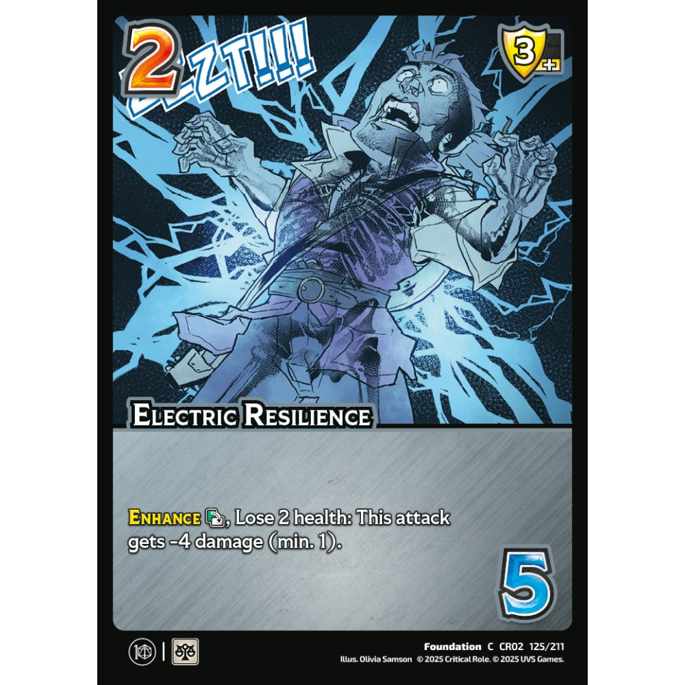 Electric Resilience, 125/211, CR02, Universus, Critical Role: Heroes Of Exandria, Foundation, C