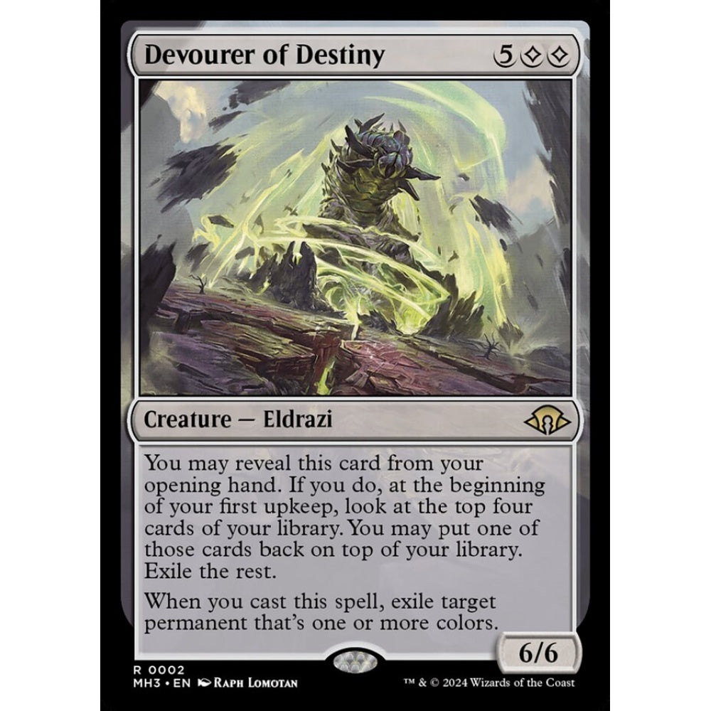 Devourer of Destiny, 2, rare, Magic: The Gathering, Modern Horizons 3