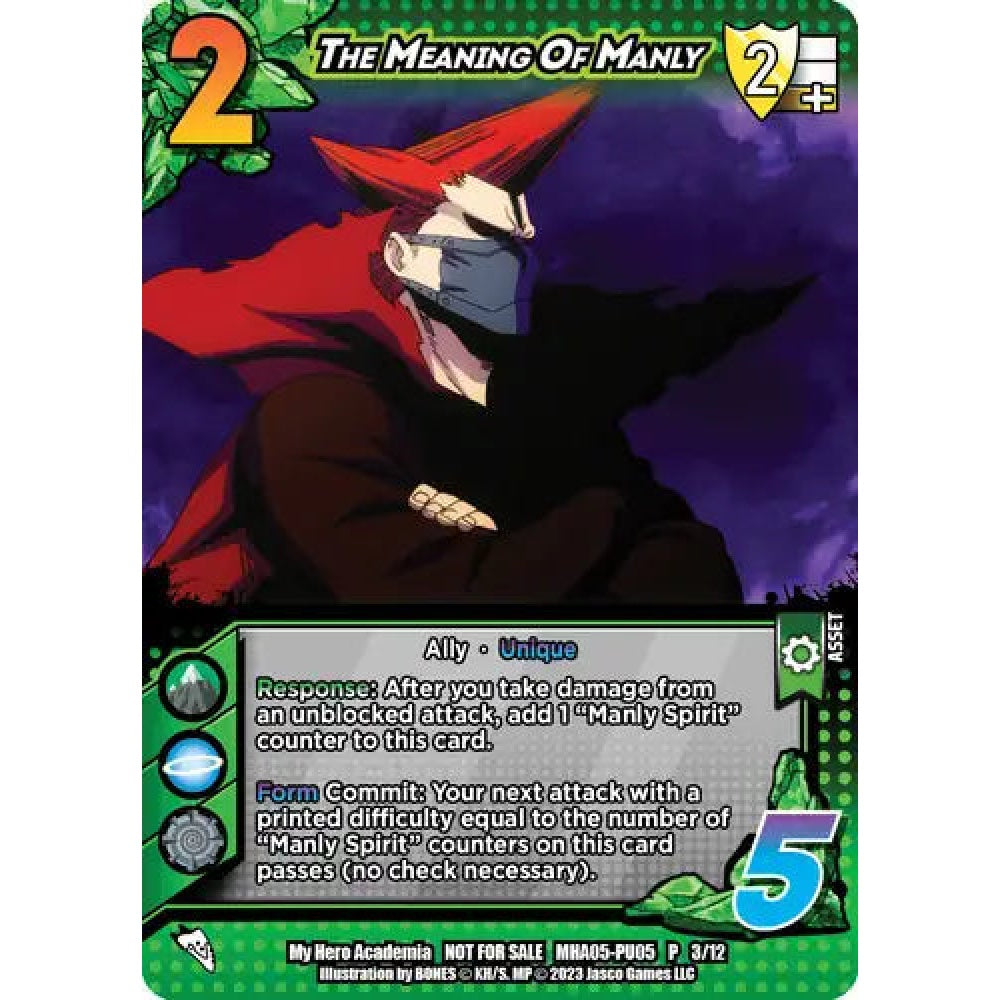 The Meaning Of Manly, 3/12, P, UniVersus, Promos