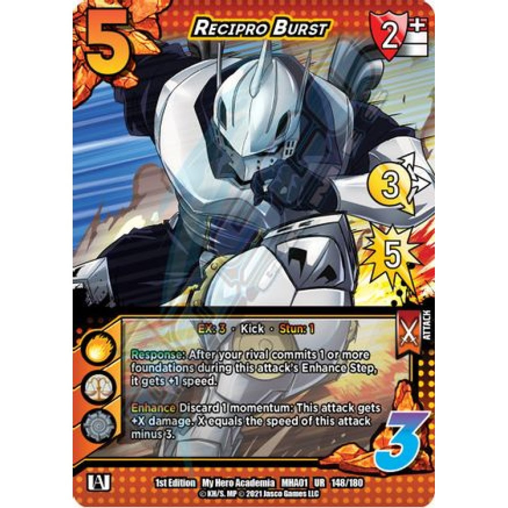 Recipro Burst, 148/180, UR, UniVersus, MHA01 My Hero Academia