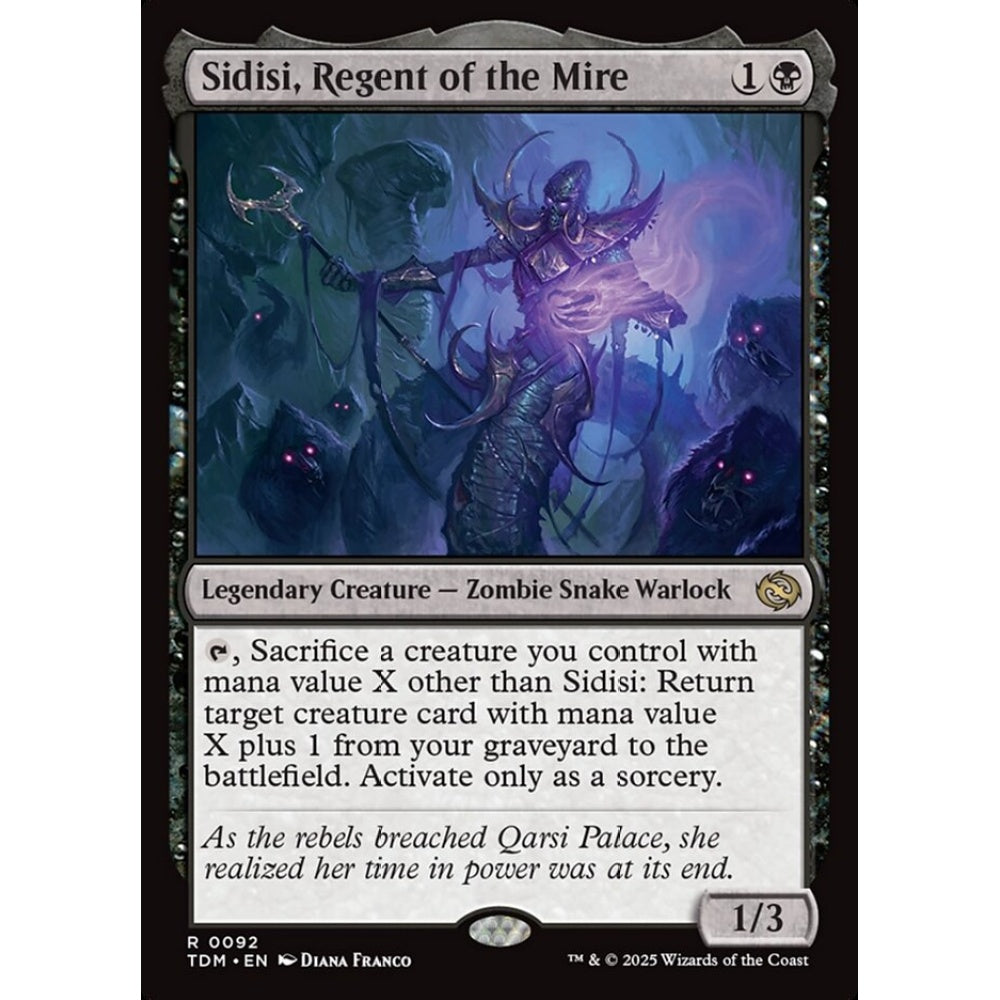 Sidisi, Regent of the Mire rare 92 Magic the Gathering Tarkir: Dragonstorm