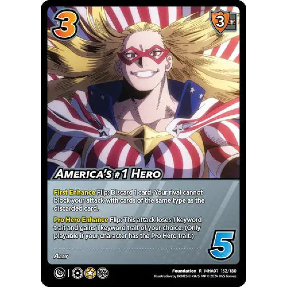 America's #1 Hero, 152/180, R, UniVersus, MHA07 Girl Power
