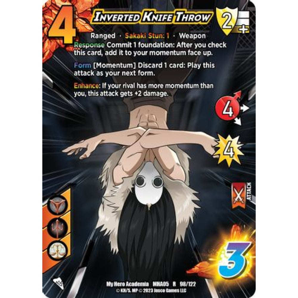 Inverted Knife Throw, 98/122, R, UniVersus, MHA05 Undaunted Raid