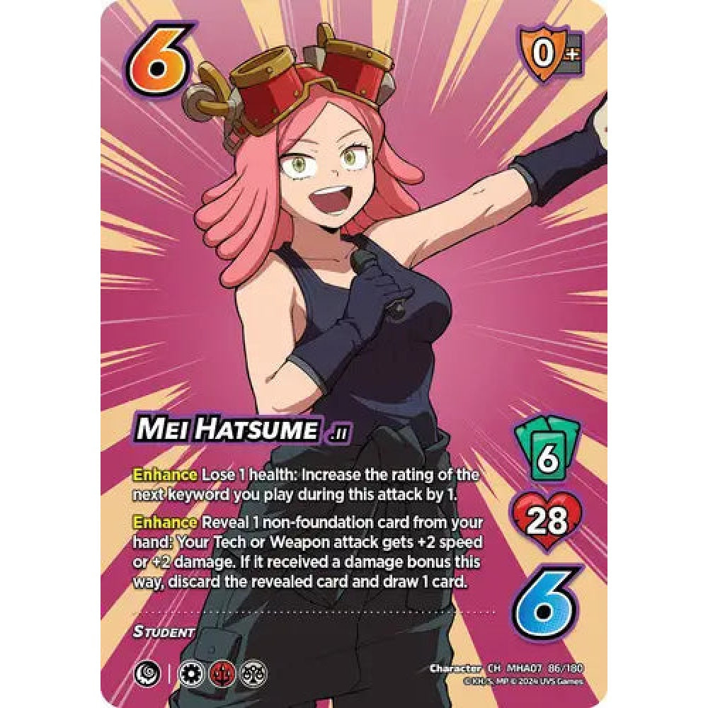 Mei Hatsume, 86/180, CH, UniVersus, MHA07 Girl Power