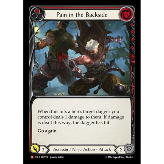 Pain in the Backside HNT174 Majestic Flesh & Blood Trading Card Game The Hunted in Regular Art