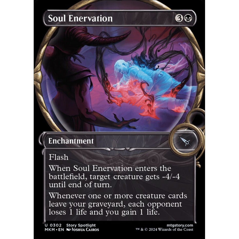 Soul Enervation uncommon 302 Magic the Gathering Murders at Karlov Manor