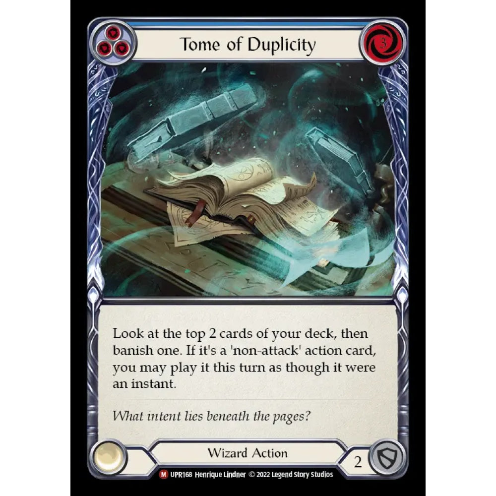 Tome of Duplicity UPR168 Majestic Flesh & Blood Trading Card Game Uprising in Regular Art