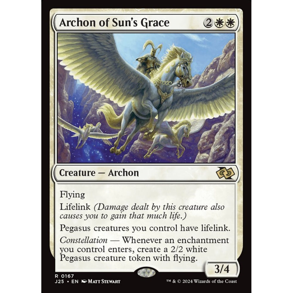 Archon of Sun's Grace, 167, rare, Magic: The Gathering, Foundations Jumpstart