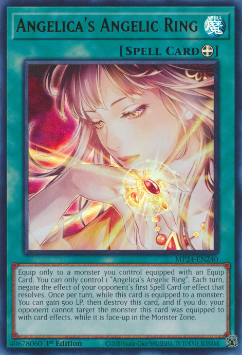 Angelica's Angelic Ring MP24-EN240 Ultra Ultra Rare Yu-Gi-Oh 25th Anniversary Tin: Dueling Mirrors in Art