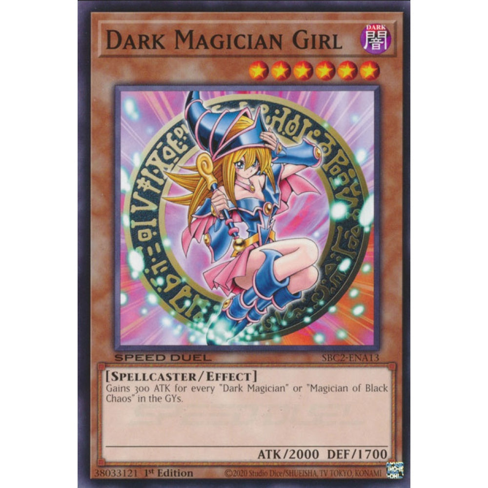 Dark Magician Girl - 7th Art RA04-EN107 Platinum Platinum Secret Rare Yu-Gi-Oh Quarter Century Stampede