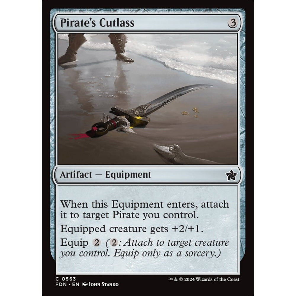 Pirate's Cutlass, 563, common, Magic: The Gathering, Foundations