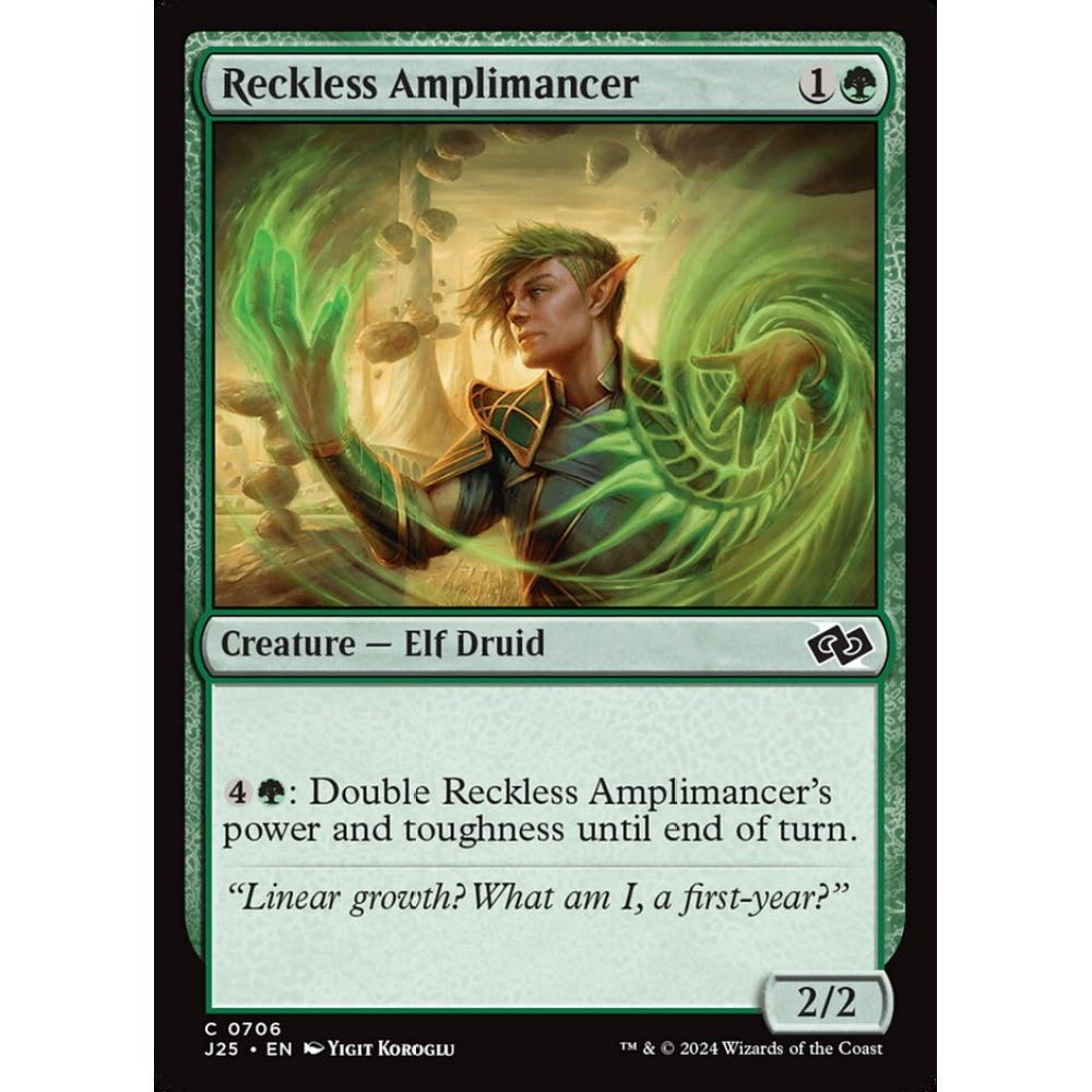 Reckless Amplimancer, 706, common, Magic: The Gathering, Foundations Jumpstart