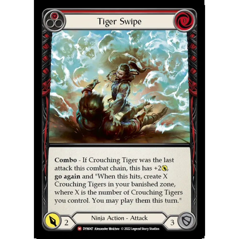 Tiger Swipe DYN047 Majestic Flesh & Blood Trading Card Game Dynasty in Regular Art