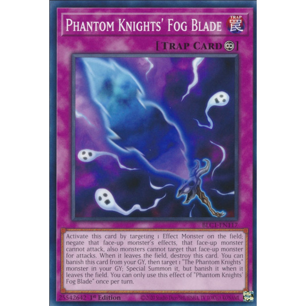 Phantom Knights' Fog Blade RA04-EN264 Platinum Platinum Secret Rare Yu-Gi-Oh Quarter Century Stampede