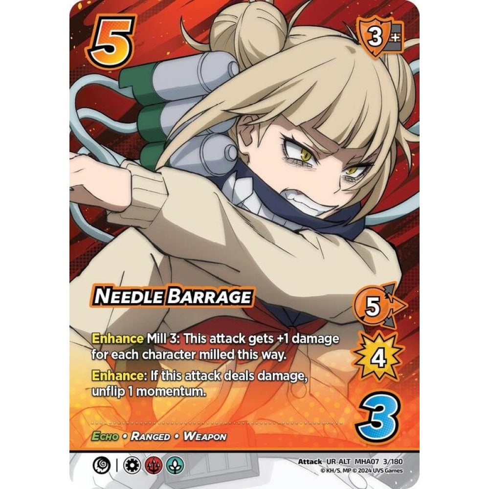 Needle Barrage, 3/180, UR-ALT, UniVersus, MHA07 Girl Power