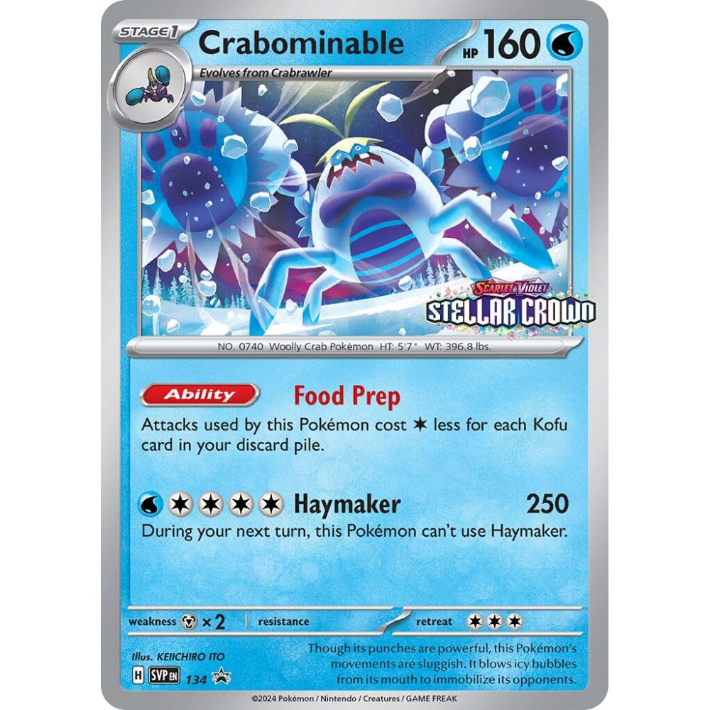 Crabominable Promo 134 Pokemon Card Game Scarlet & Violet Promos